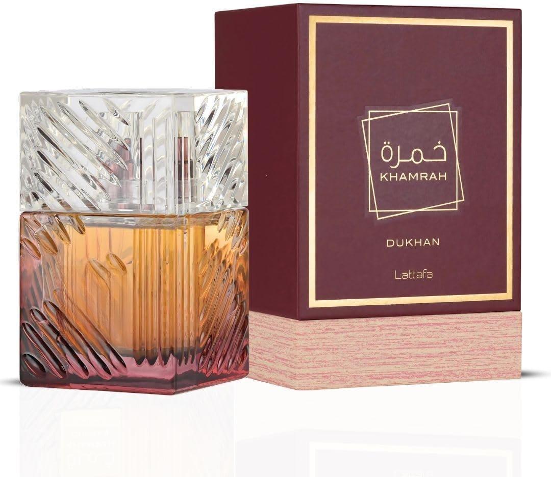 Lattafa Khamrah Dukhan for Unisex Eau de Parfum Spray, 3,4 Ounce / 100 ml