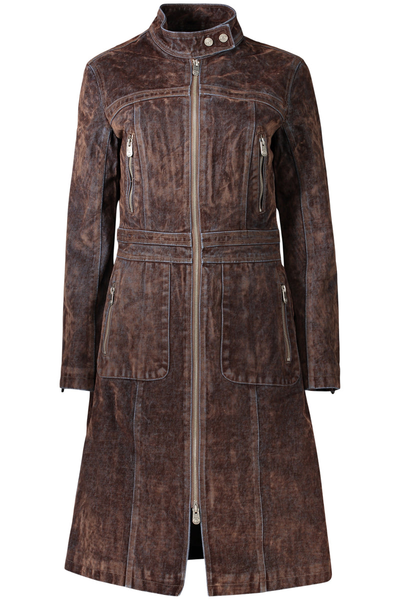 Desigual Trench Donna Marrone