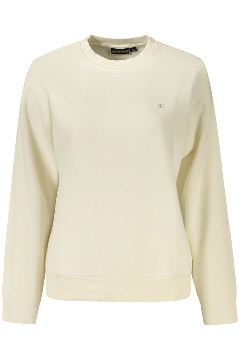 Napapijri Felpa Senza Zip Donna Bianco