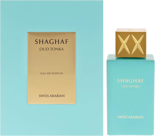 Swiss Arabian Shaghaf Oud Tonka Eau De Parfum 75ml Almond and Cinnamon