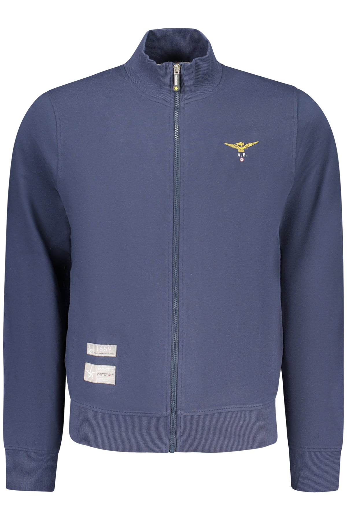 Accademia Militare Felpa Con Zip Uomo Blu