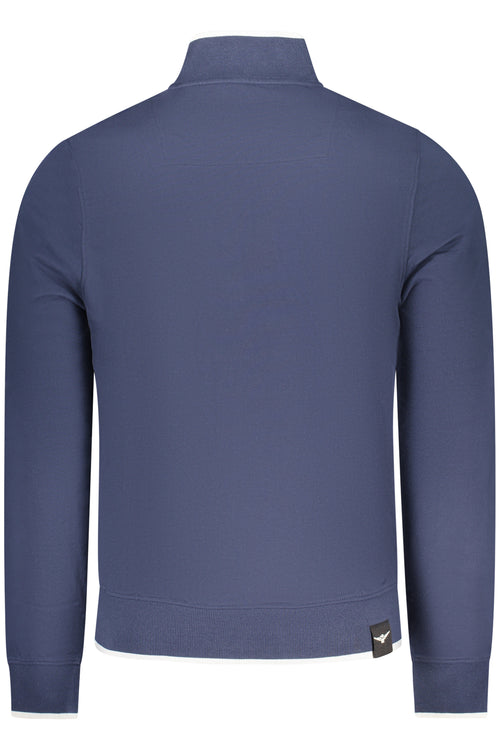 Accademia Militare Felpa Con Zip Uomo Blu