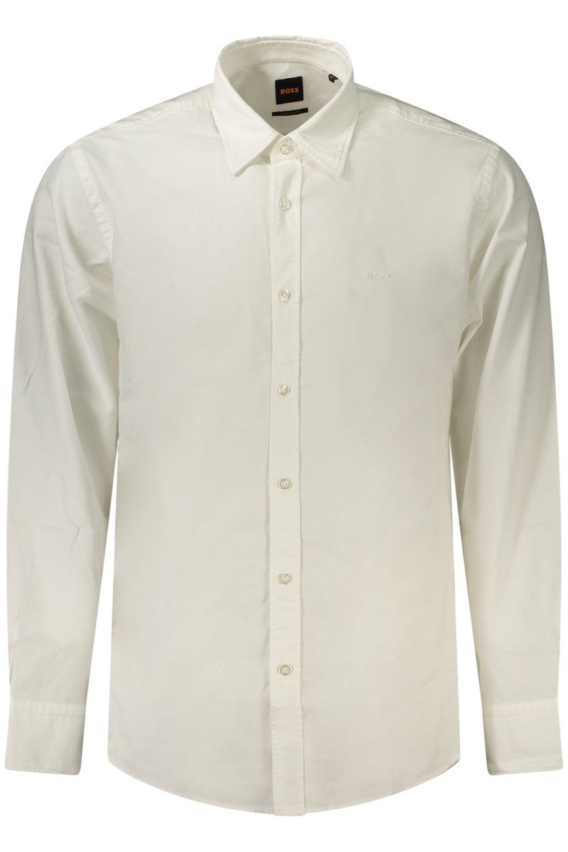 Boss Camicia Maniche Lunghe Uomo Bianco