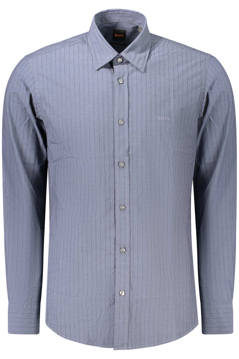 Boss Camicia Maniche Lunghe Uomo Blu