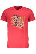 Cavalli Class T-Shirt Maniche Corte Uomo Rosso