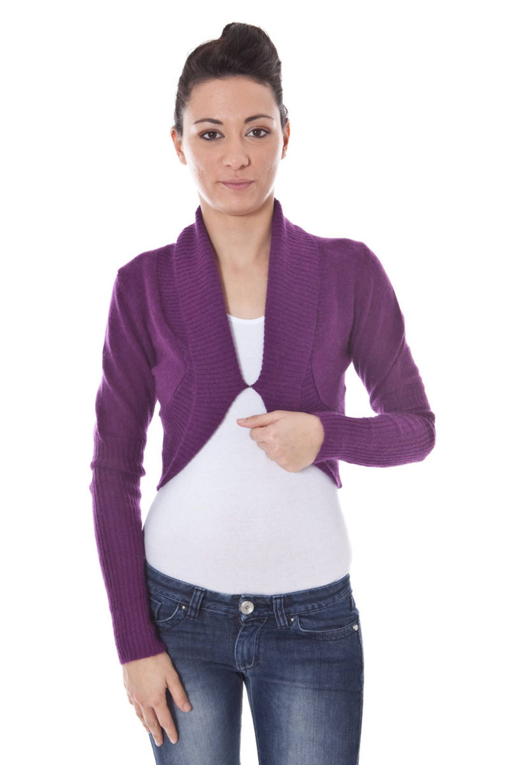 Datch Coprispalle Maniche Lunghe Donna Viola