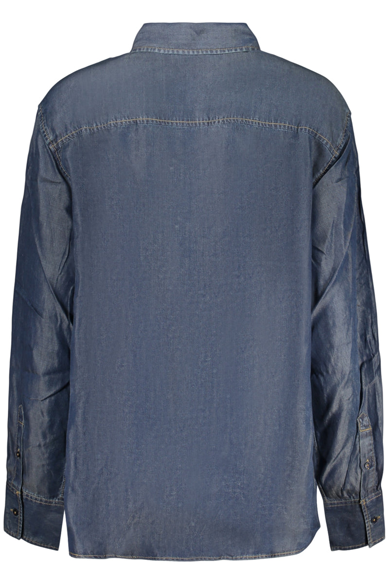 Desigual Camicia Maniche Lunghe Donna Blu