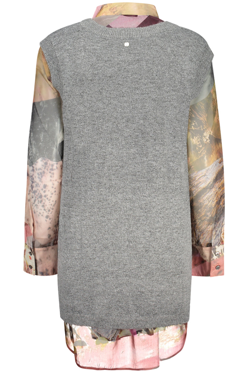 Desigual Camicia Maniche Lunghe Donna Grigio