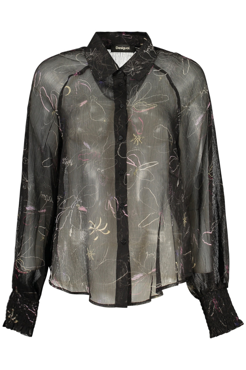 Desigual Camicia Maniche Lunghe Donna Nero