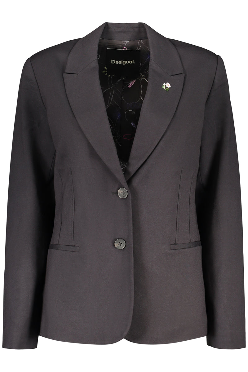Desigual Giacca Classica Donna Nero