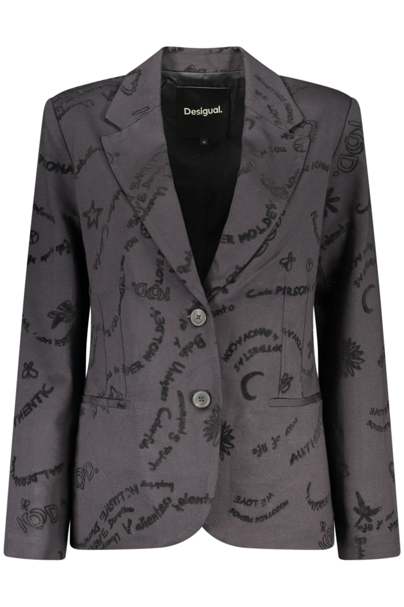 Desigual Giacca Classica Donna Nero
