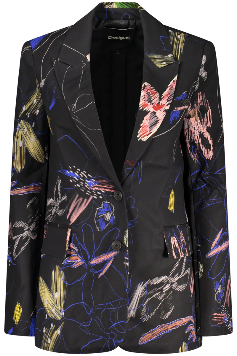 Desigual Giacca Classica Donna Nero