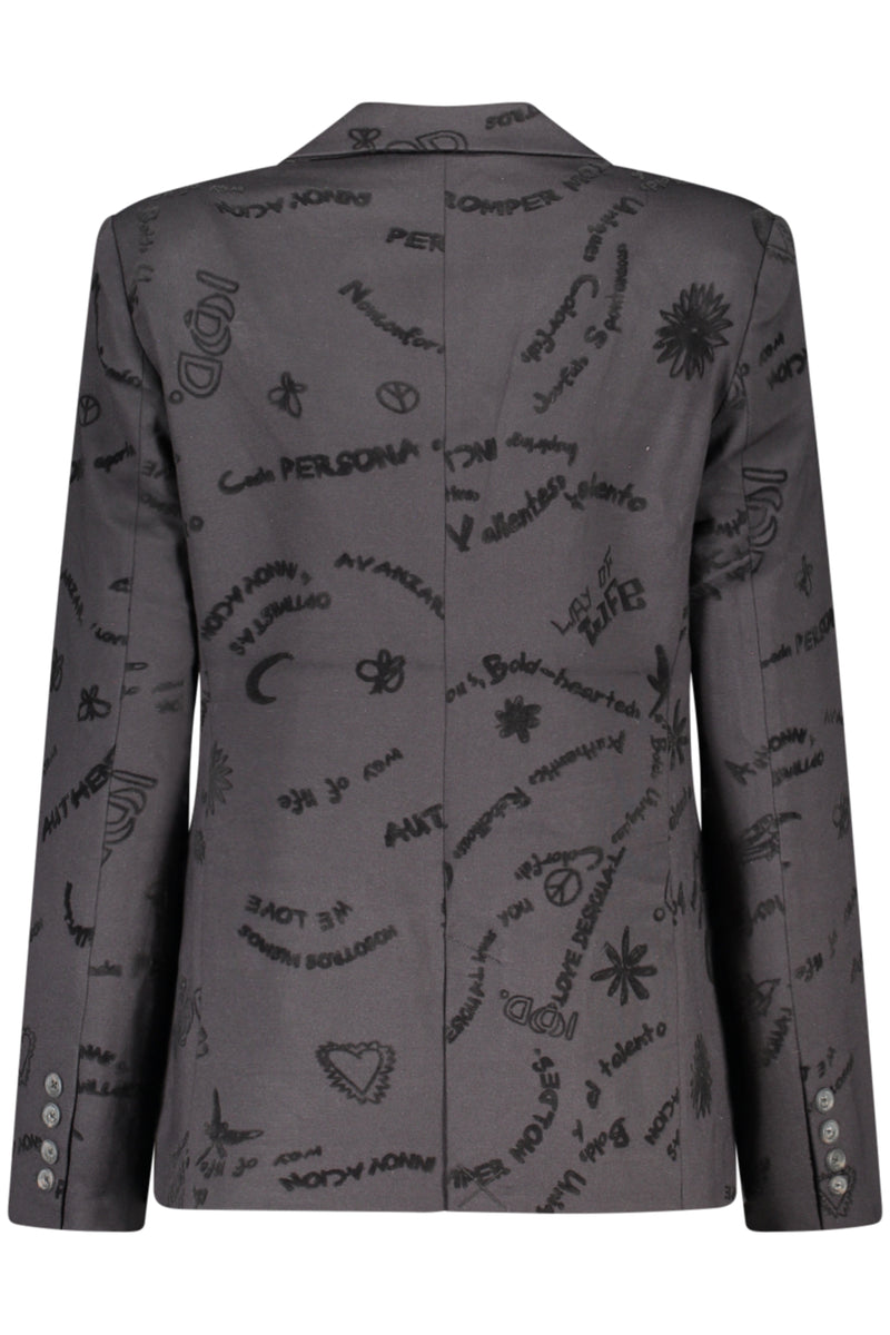 Desigual Giacca Classica Donna Nero