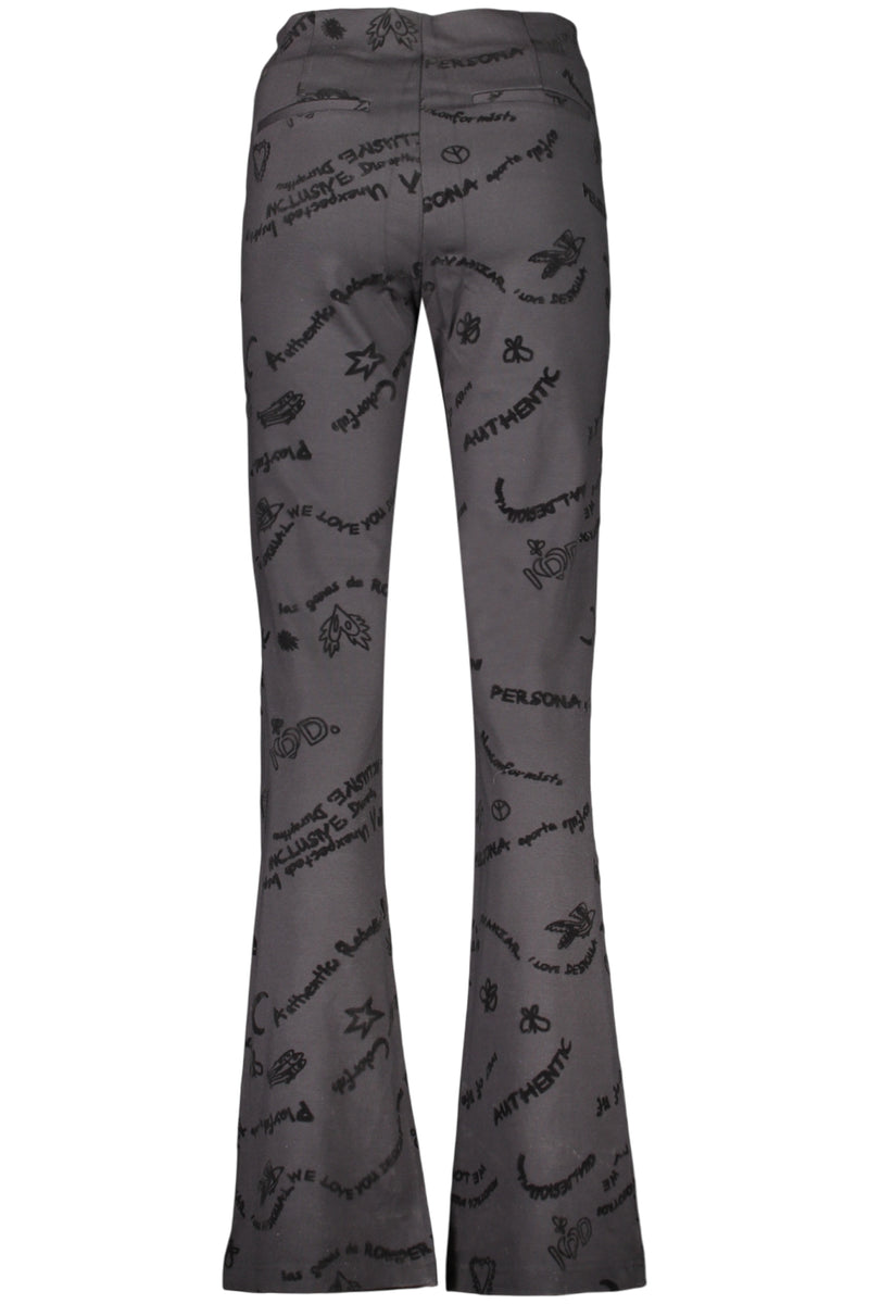 Desigual Pantalone Donna Nero
