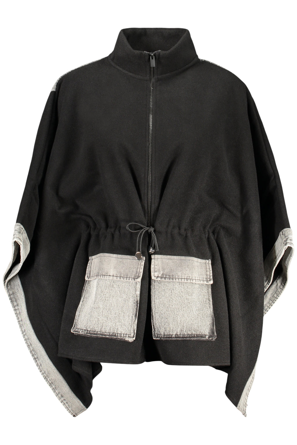Desigual Poncho Donna Nero