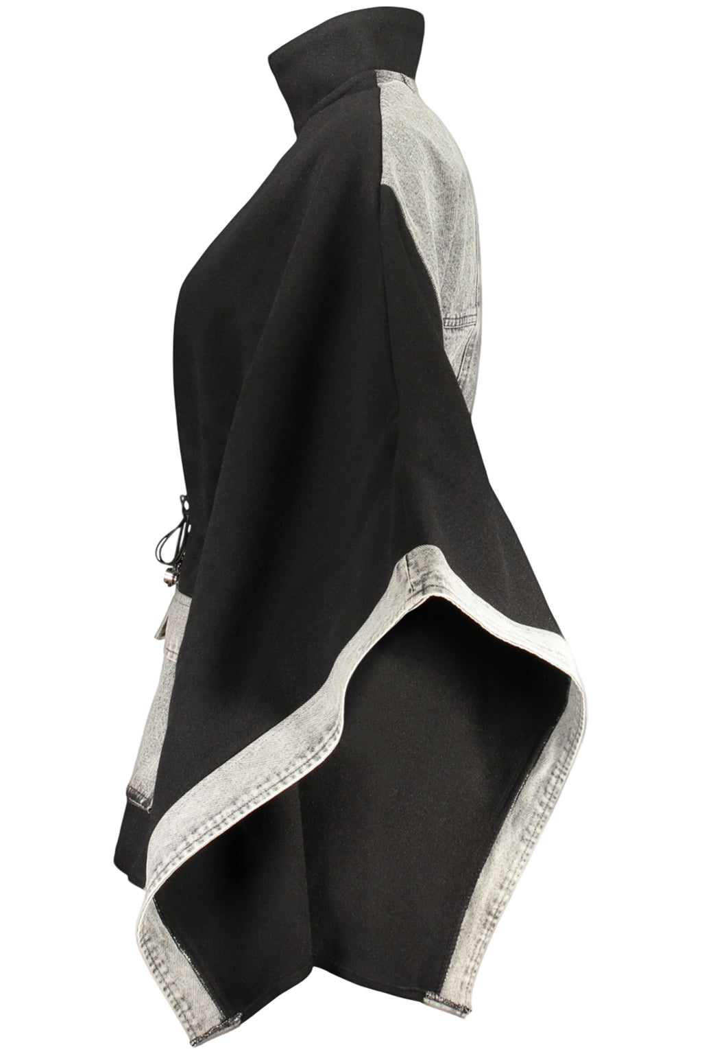 Desigual Poncho Donna Nero