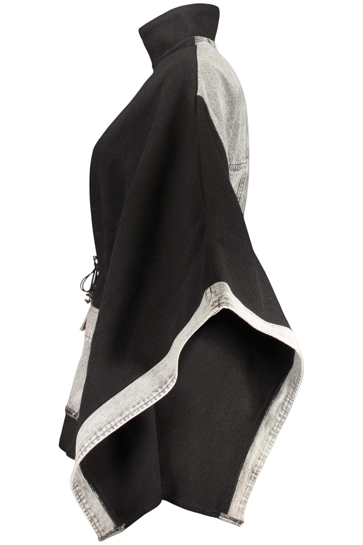 Desigual Poncho Donna Nero