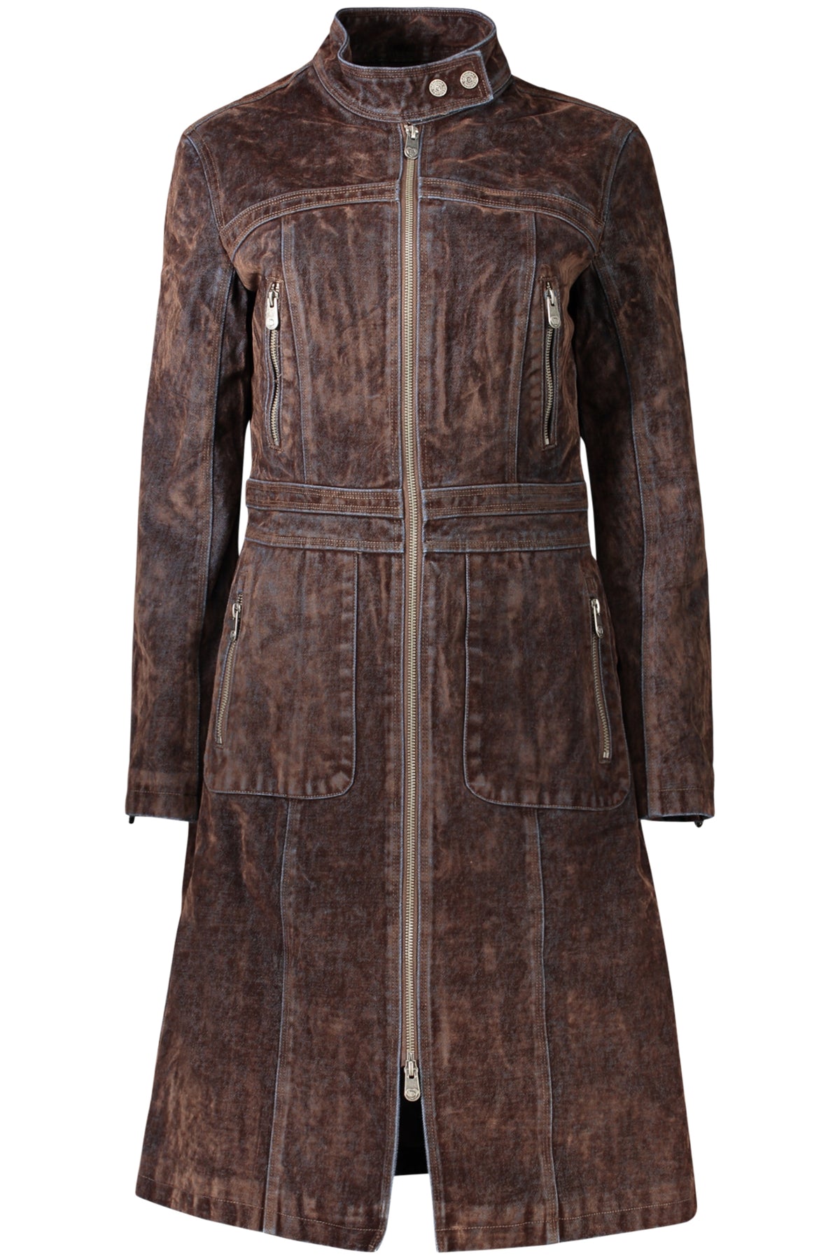 Desigual Trench Donna Marrone