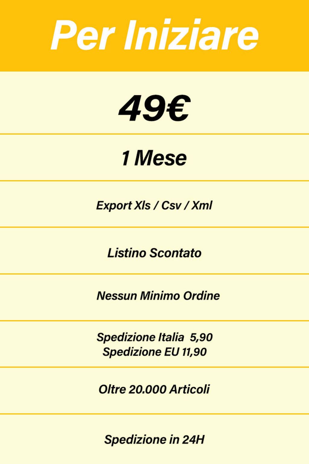 Servizio Drop Shipping 1 Mese