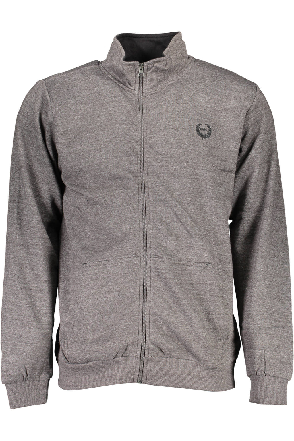 Gian Marco Venturi Felpa Con Zip Uomo Grigio