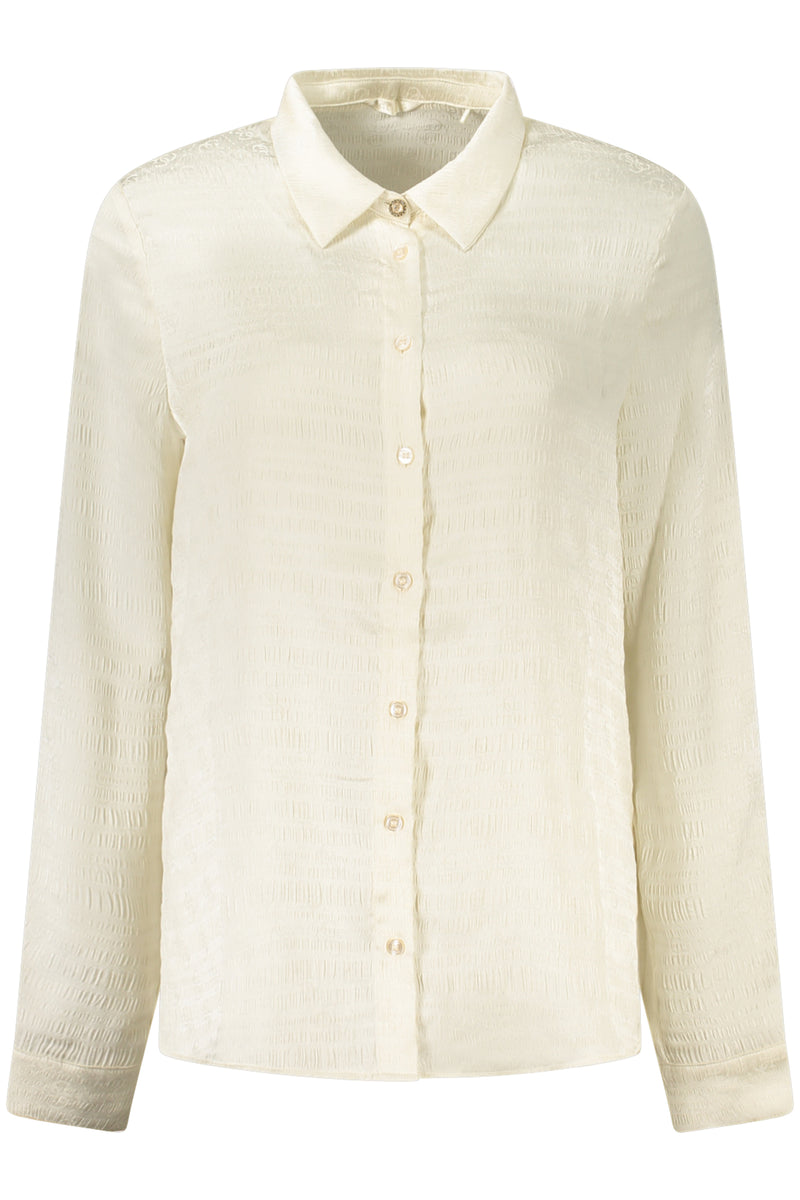 Guess Jeans Camicia Maniche Lunghe Donna Bianco