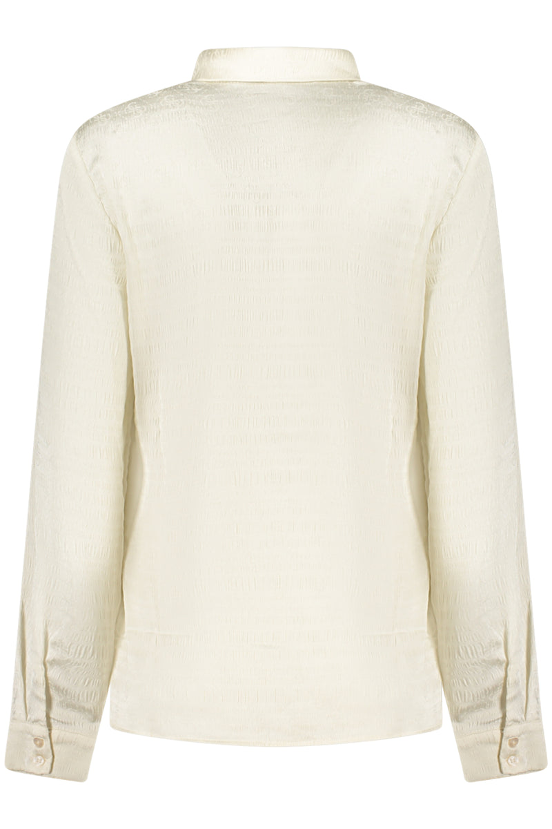Guess Jeans Camicia Maniche Lunghe Donna Bianco