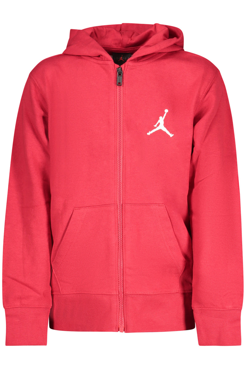 Jordan Felpa Con Zip Bambino Rosso