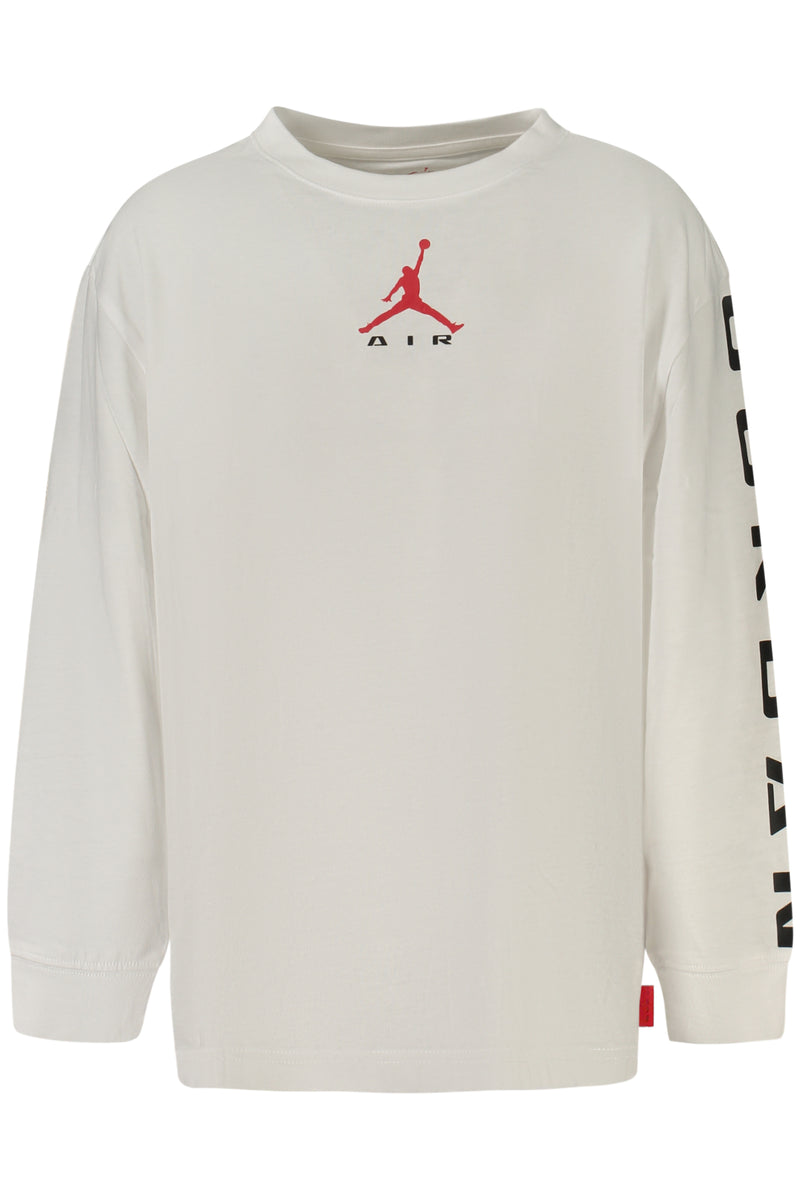 Jordan T-Shirt Maniche Lunghe Bambino Bianco