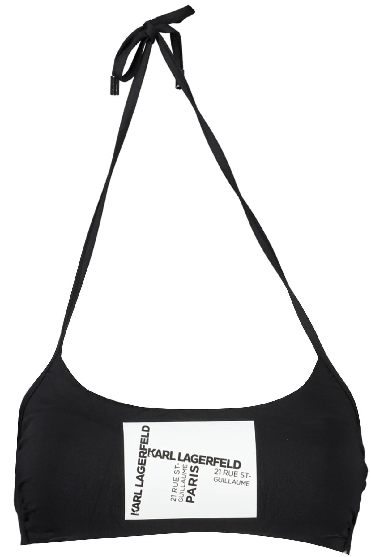 Karl Lagerfeld Beachwear Costume Parte Sopra Donna Nero