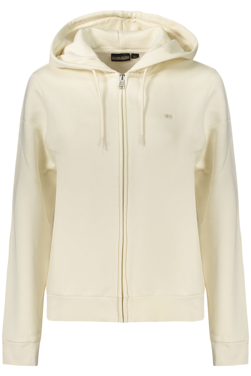 Napapijri Felpa Con Zip Donna Bianco