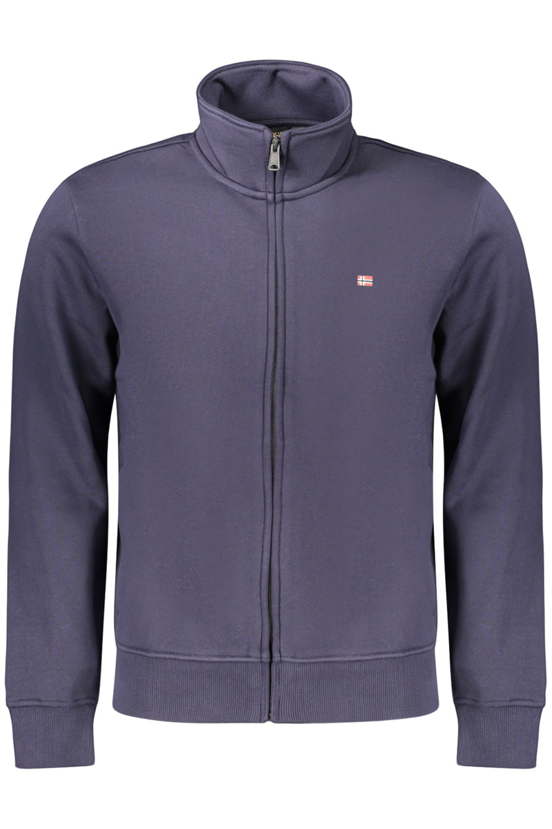 Napapijri Felpa Con Zip Uomo Blu