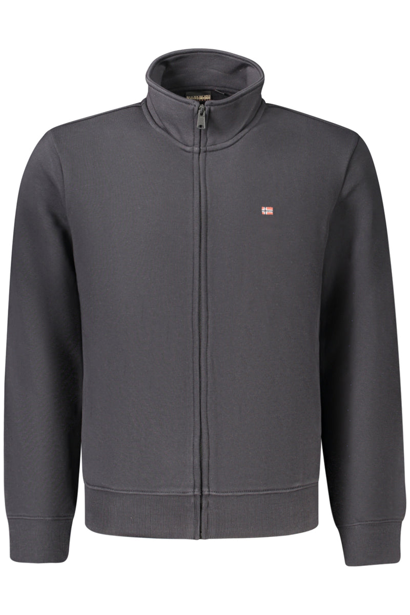 Napapijri Felpa Con Zip Uomo Nero