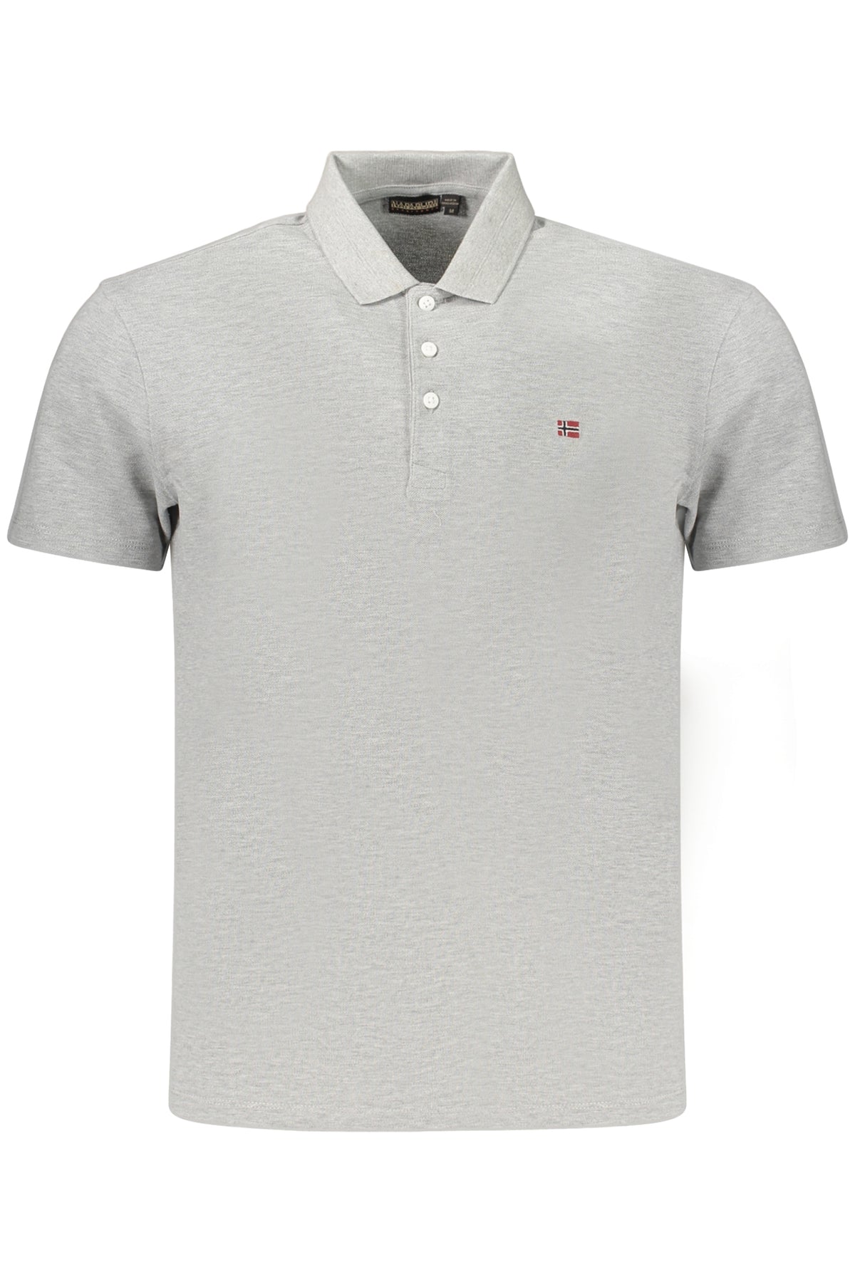 Napapijri Polo Maniche Corte Uomo Grigio