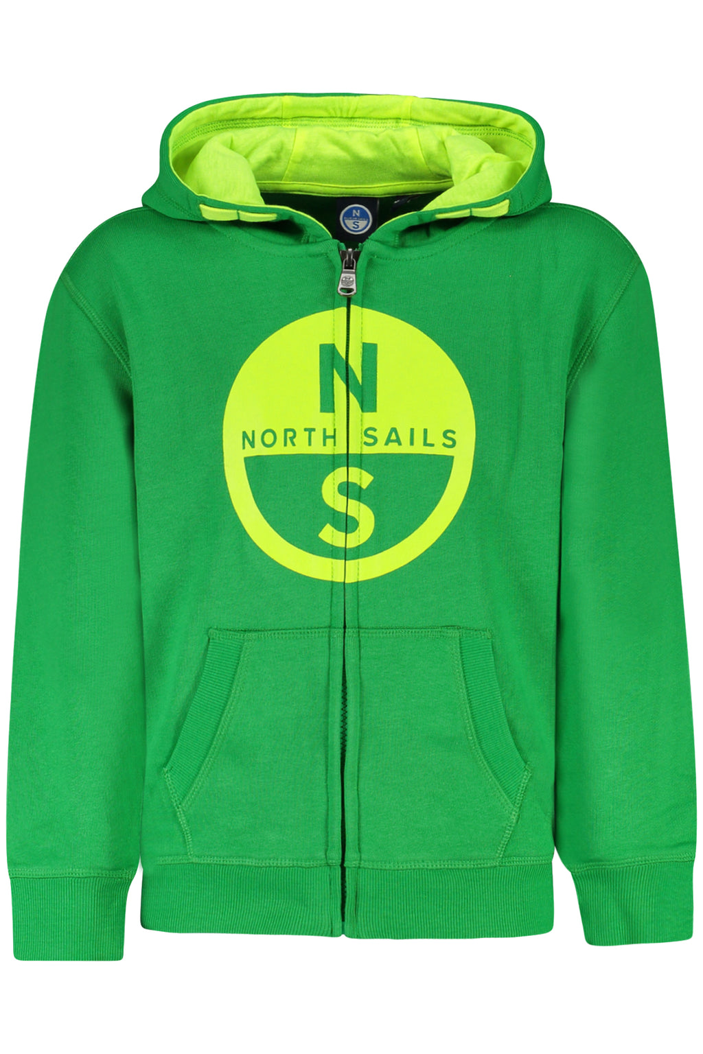 North Sails Felpa Con Zip Bambino Verde