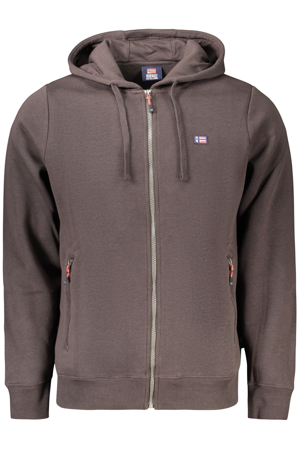 Norway 1963 Felpa Con Zip Uomo Marrone