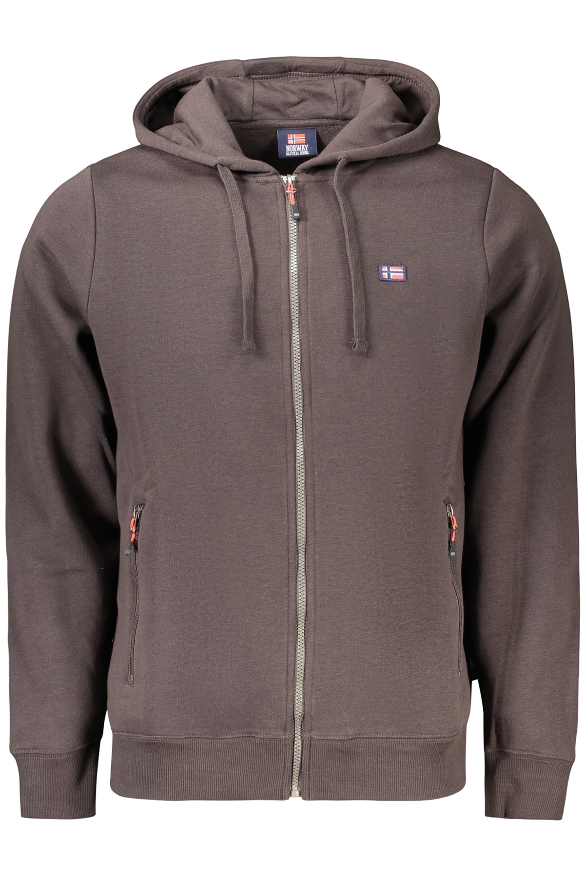 Norway 1963 Felpa Con Zip Uomo Marrone