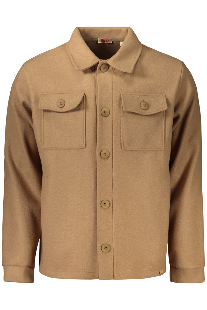 Rifle Camicia Maniche Lunghe Uomo Marrone