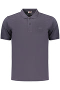Rifle Polo Maniche Corte Uomo Blu