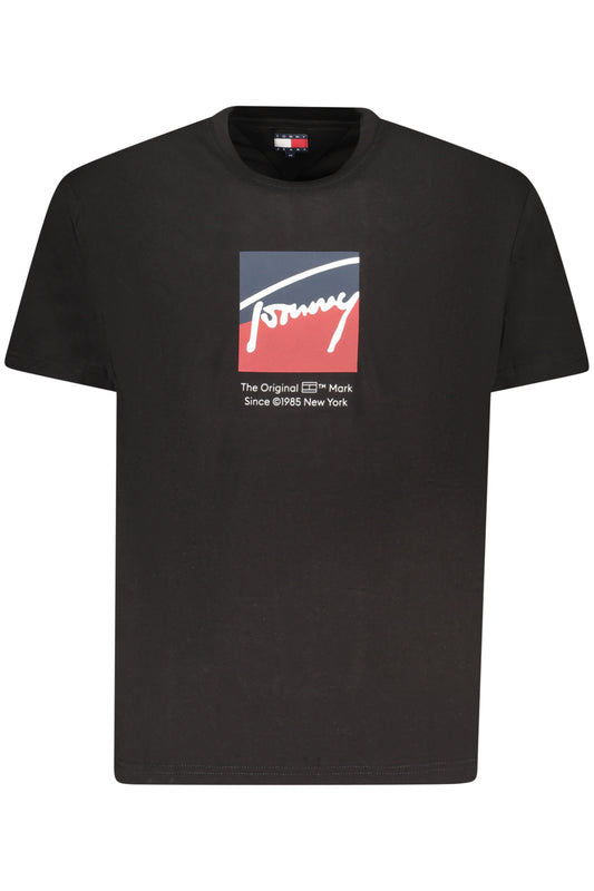 TOMMY HILFIGER T-SHIRT MANICHE CORTE UOMO NERO