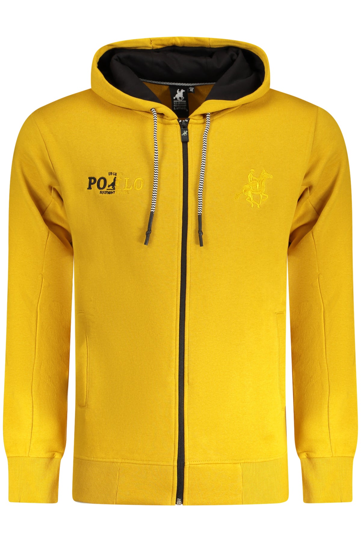 U.S. Grand Felpa Con Zip Uomo Giallo